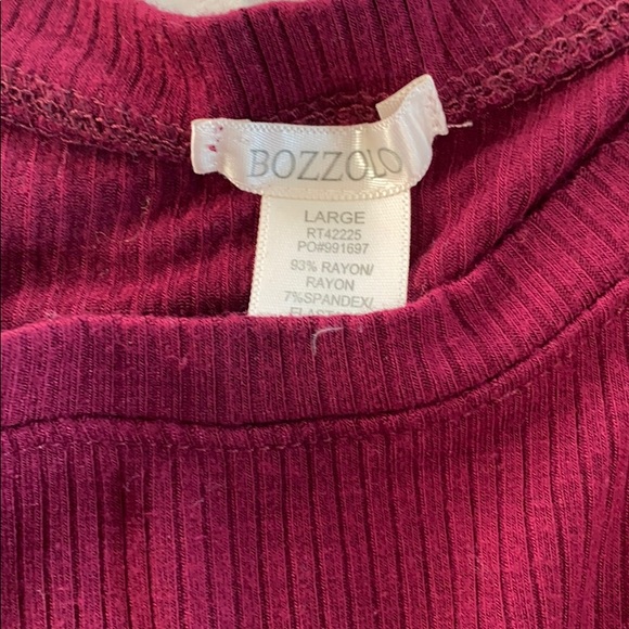 Bozzolo maroon crop tee - Picture 3 of 4